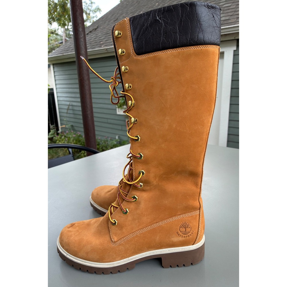 Timberland 14 Inch Premium Waterproof Boots Wheat Nubuck 7.5 - Picture 9 of 9